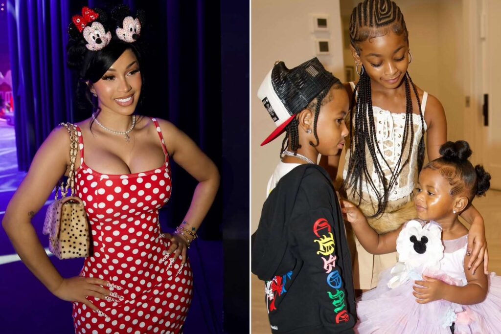 Cardi B Sends Birthday Wishes to Her ‘Virgo Babies’ Wave and Blossom in Minnie Mouse-Inspired Look