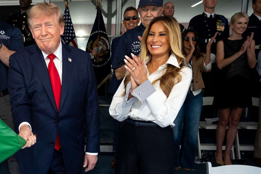 White House Crops Natalie Harp Out of Donald and Melania Trump Video