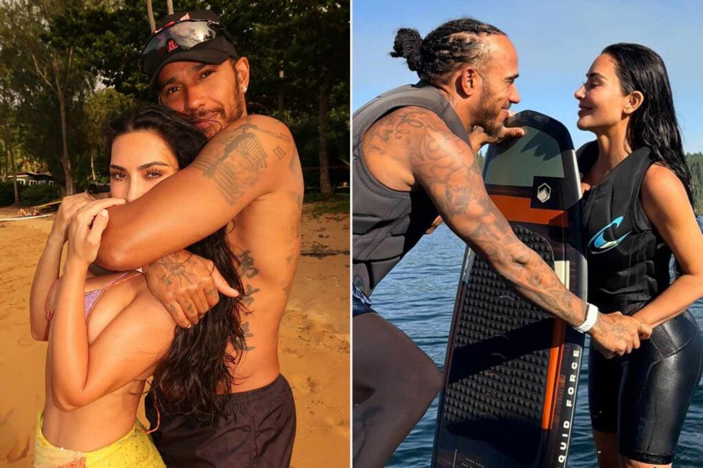 10 Photos of Kim Kardashian and Lewis Hamilton on Picturesque Vacations