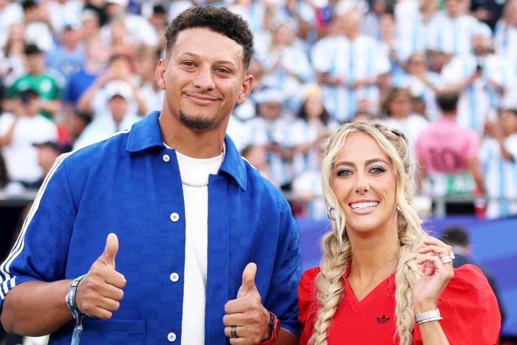 Patrick Mahomes Has Limited Phone Time at Camp, but Says He Has to ‘Make Sure’ He Texts Wife Brittany