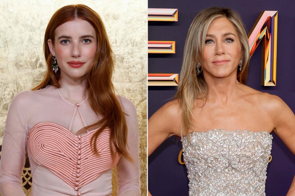 Emma Roberts, 35, Wore the Leg-Lengthening Jeans Style Jennifer Aniston, 57, Has Relied on for Decades