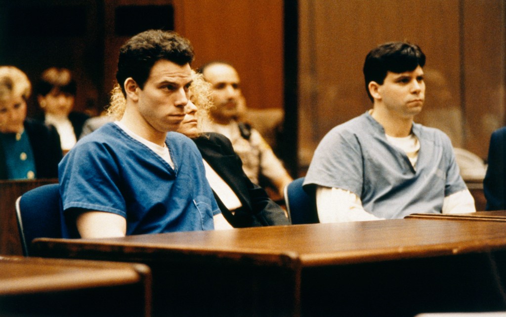 TRIAL OF BROTHERS LYLE & ERIK MENENDEZ, PARRICIDES (Photo by Ted Soqui/Sygma via Getty Images)