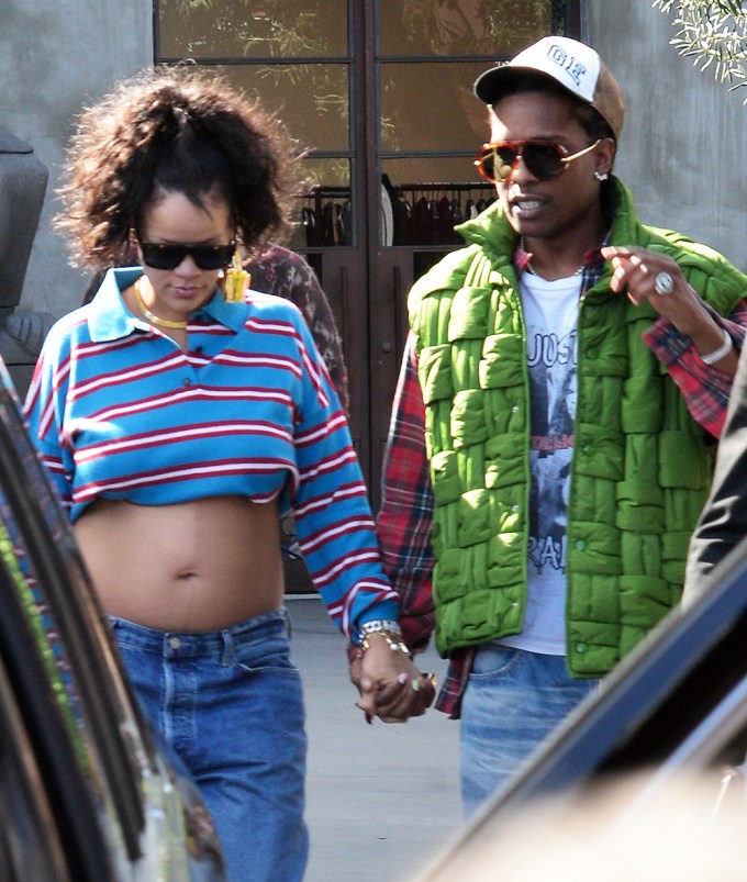 Rihanna & A$AP Rocky looking fashionable