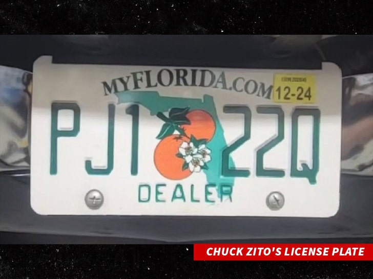 chuck zito license plate insta 1