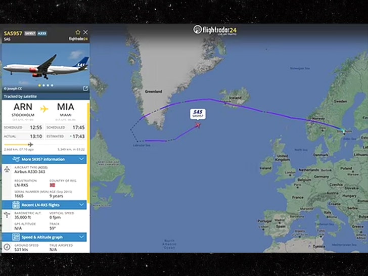 scandinavian airlines plane flightradar 1