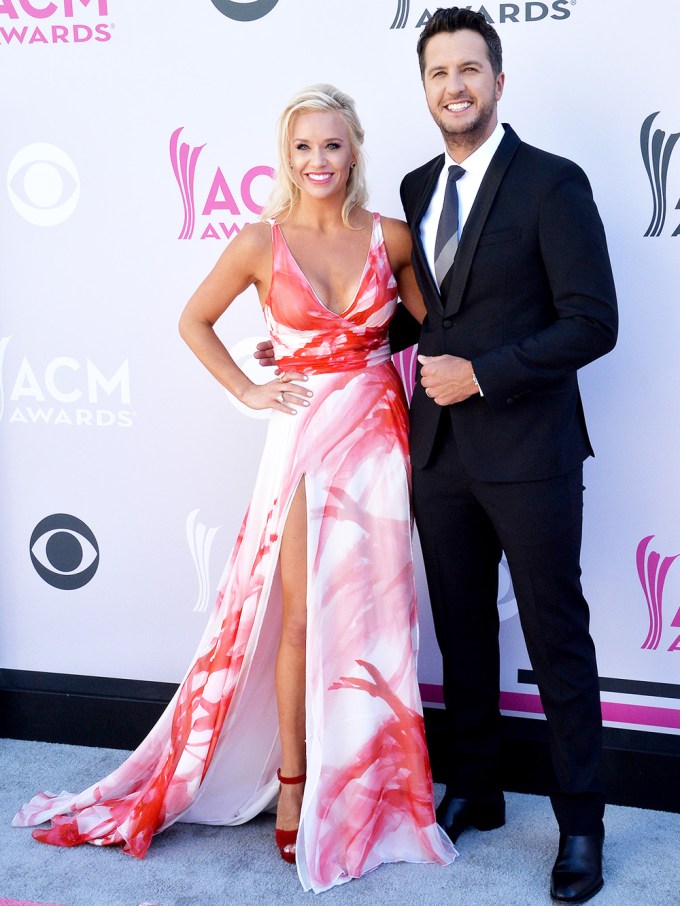 Luke Bryan & Caroline Boyer At 2017 ACM Awards