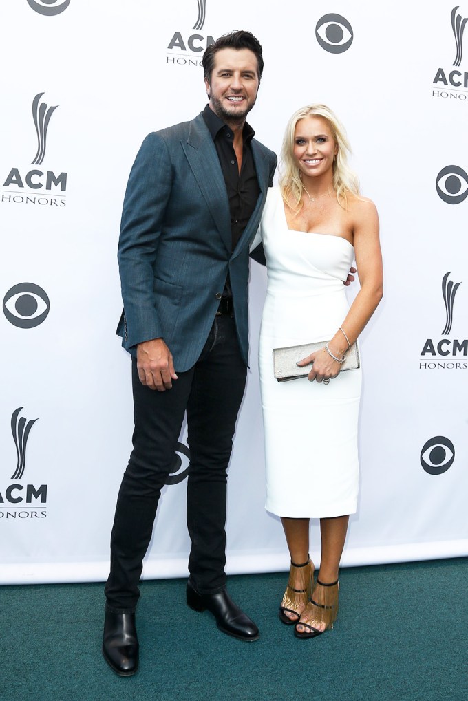 Luke Bryan & Caroline Boyer At 2016 ACM Honors