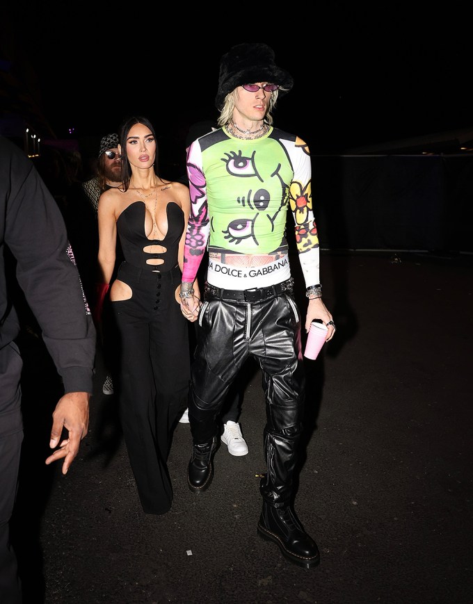 MGK and Megan Fox Leave Drake’s Super Bowl Party