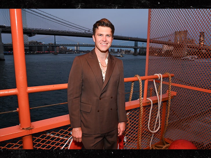 colin jost on ferry for screamboat