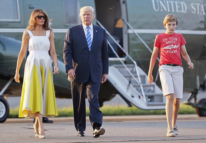 Barron Trump Gets Casual