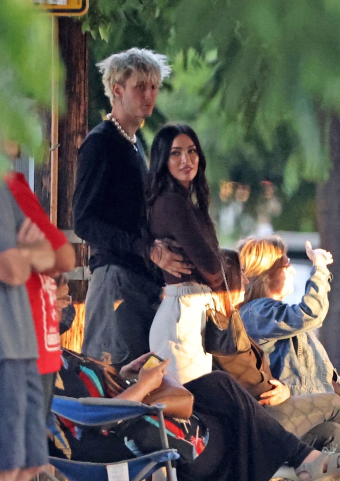 Megan Fox and Machine Gun Kelly Cuddle