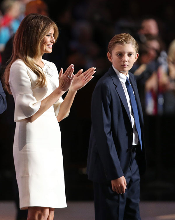 Barron Trump Looks Bored