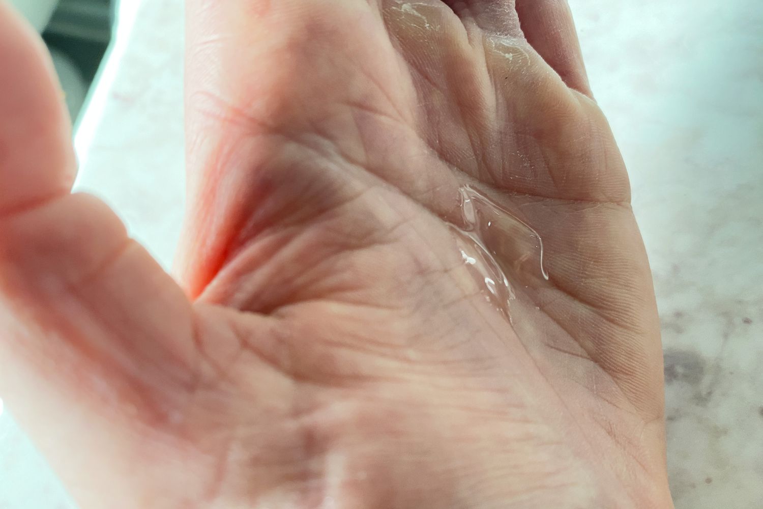 The La Roche-Posay Hyalu B5 Pure on a person's hand