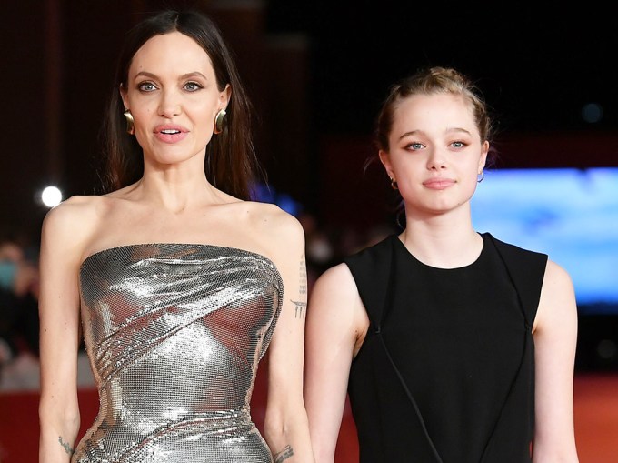 Shiloh at the Rome premiere of Angelina’s ‘Eternals’ film