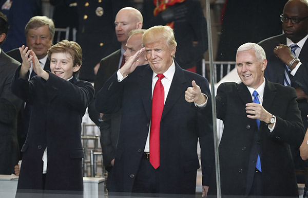 Barron Trump Claps For His Dad