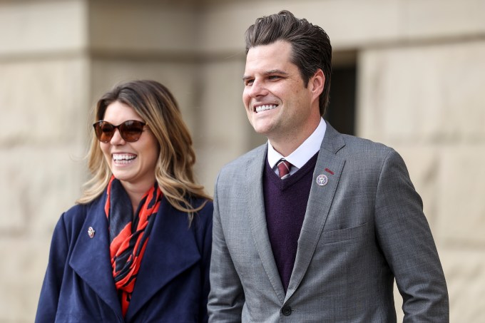 Matt Gaetz & Ginger Luckey in Wyoming in 2021