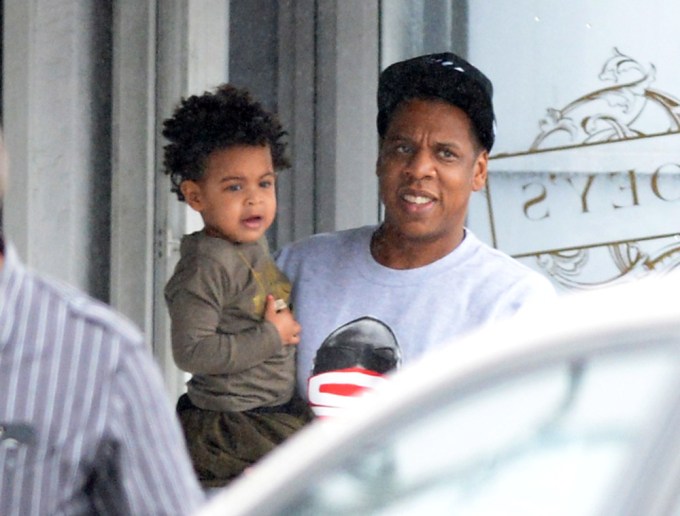 JAY-Z Holds Blue Ivy Carter