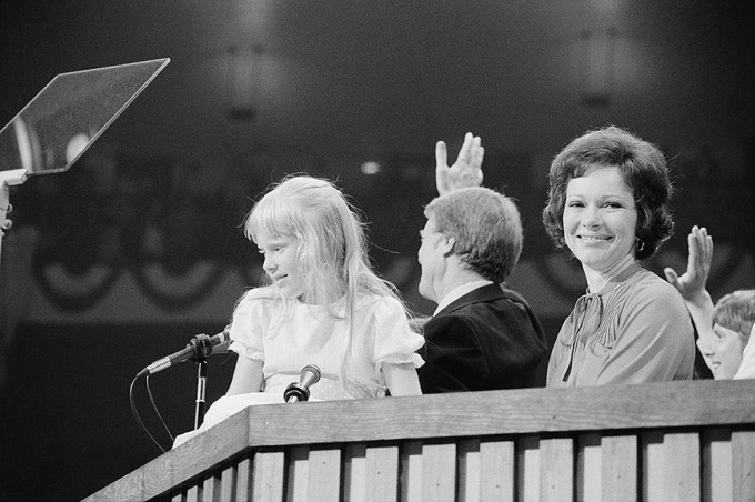 Rosalynn & Amy Carter at the 1976 DNC