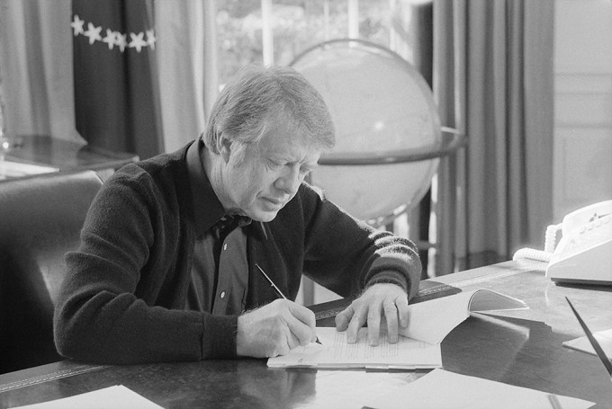 President Carter In The Oval Office