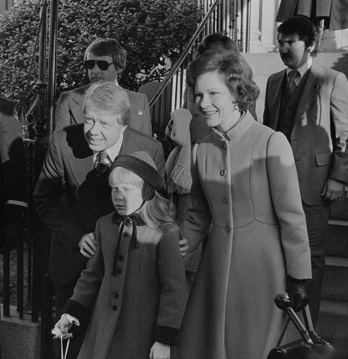 Jimmy Carter & Family In 1977