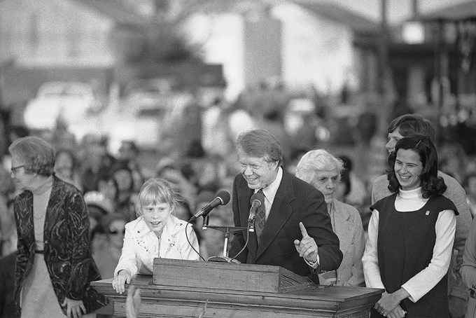 Jimmy Carter’s Daughter Amy Joins Him at a Campaign Event