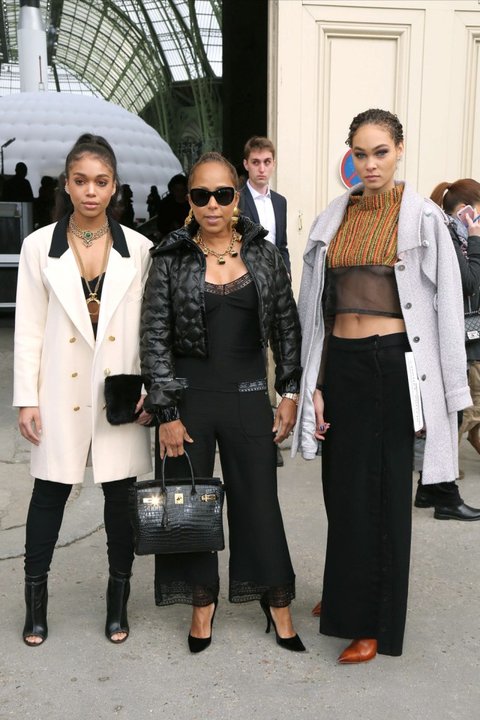 The Harvey Ladies Arrive at Chanel’s Fashion Show