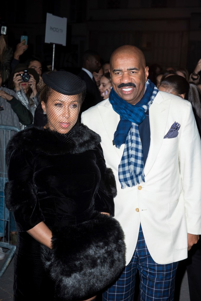 Steve & Marjorie Harvey Arrive at Givenchy