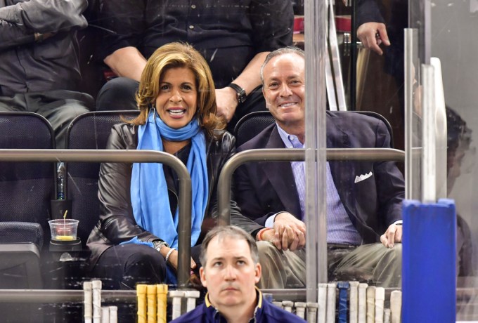 Hoda Kotb & Joel Schiffman At A Buffalo Sabres Game