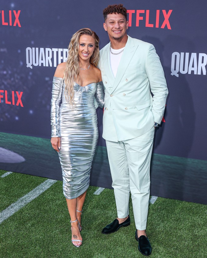 Patrick & Brittany Mahomes at the ‘Quarterback’ Premiere