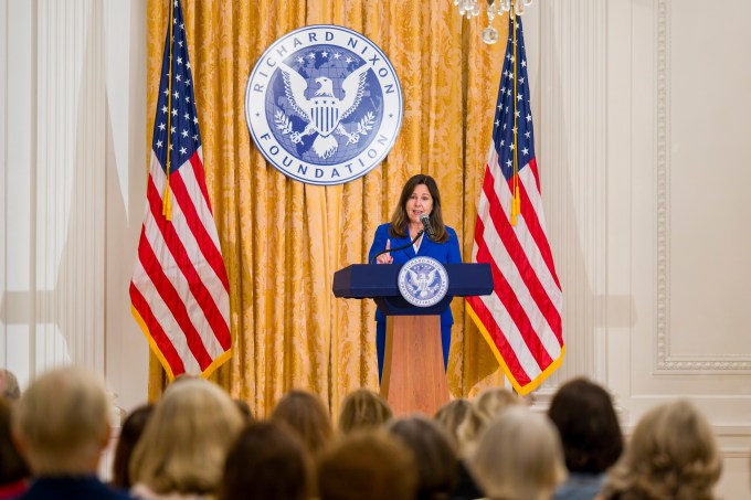 Karen Pence Speaks at Nixon Library