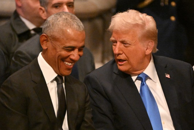 Barack Obama and Donald Trump