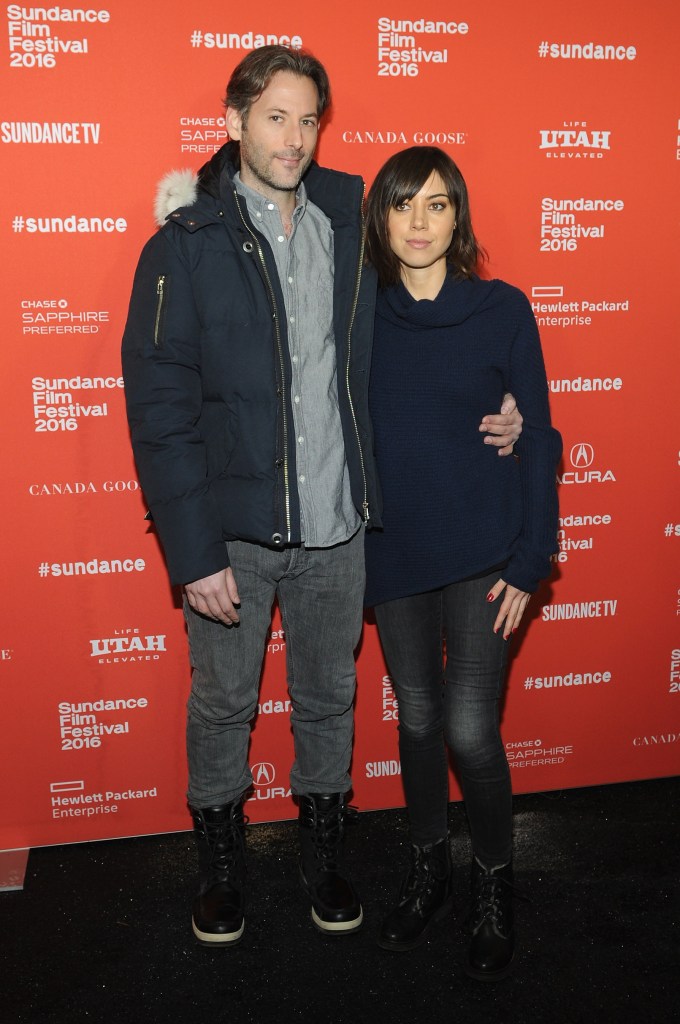 Jeff Baena and Aubrey Plaza in 2016