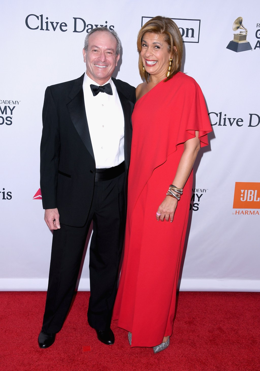 NEW YORK, NY - JANUARY 27: Financier Joel Schiffman (L) and journalist Hoda Kotb attend the Clive Davis and Recording Academy Pre-GRAMMY Gala and GRAMMY Salute to Industry Icons Honoring Jay-Z on January 27, 2018 in New York City. (Photo by Steve Granitz/Getty Images)