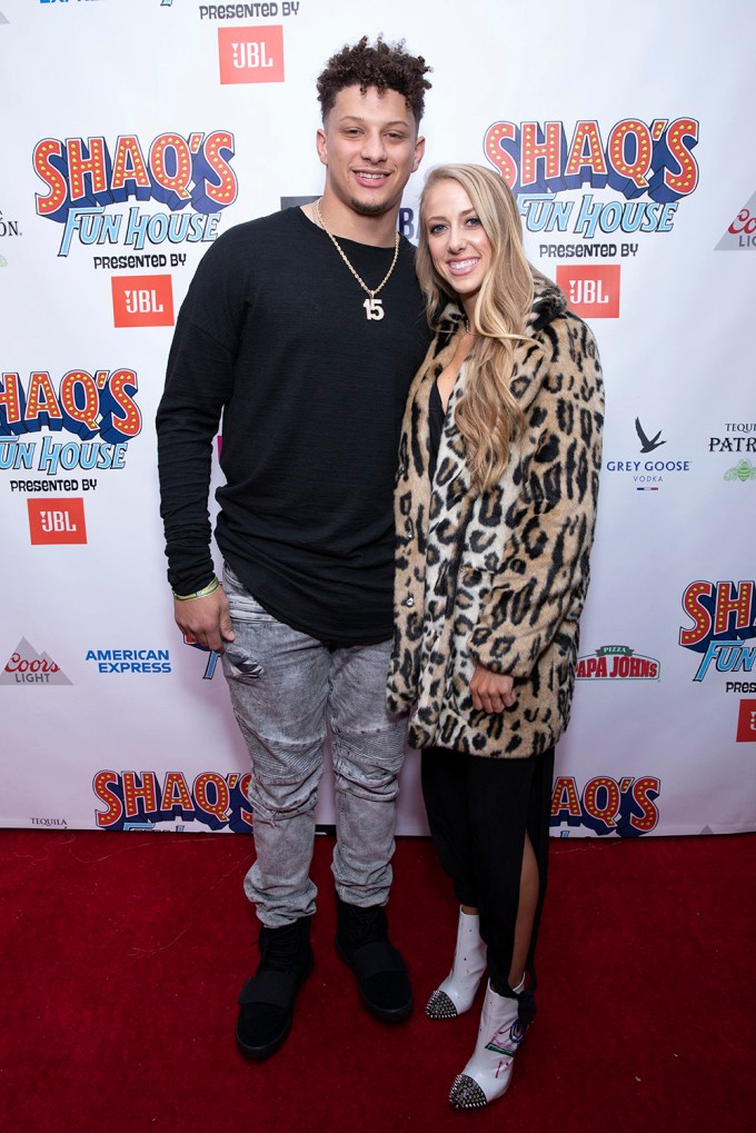 Patrick Mahomes & Brittany Matthews at Shaq’s Fun House