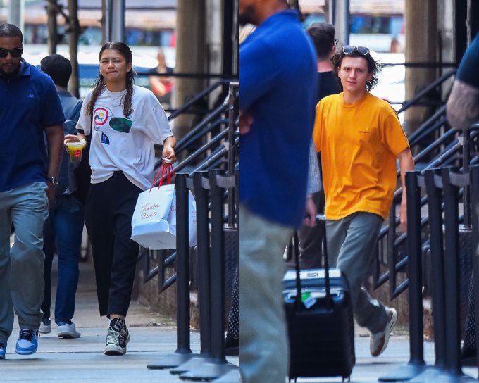 Zendaya and Tom Holland in New York City