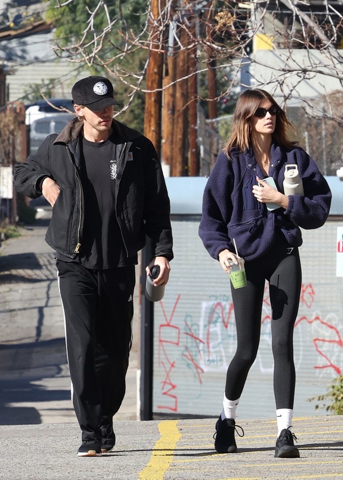 Kaia Gerber & Austin Butler Grab Juice