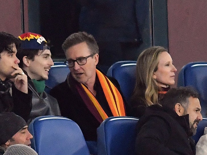 timothee chalamet-ed norton Roma v Genoa