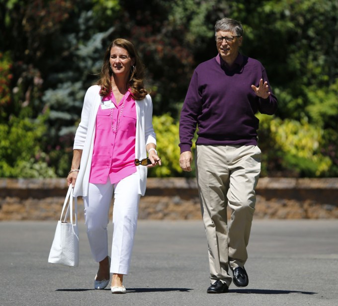 Bill & Melinda Gates Walking