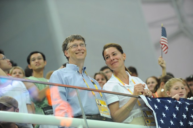 Bill & Melinda Gates At The 2008 Olympics