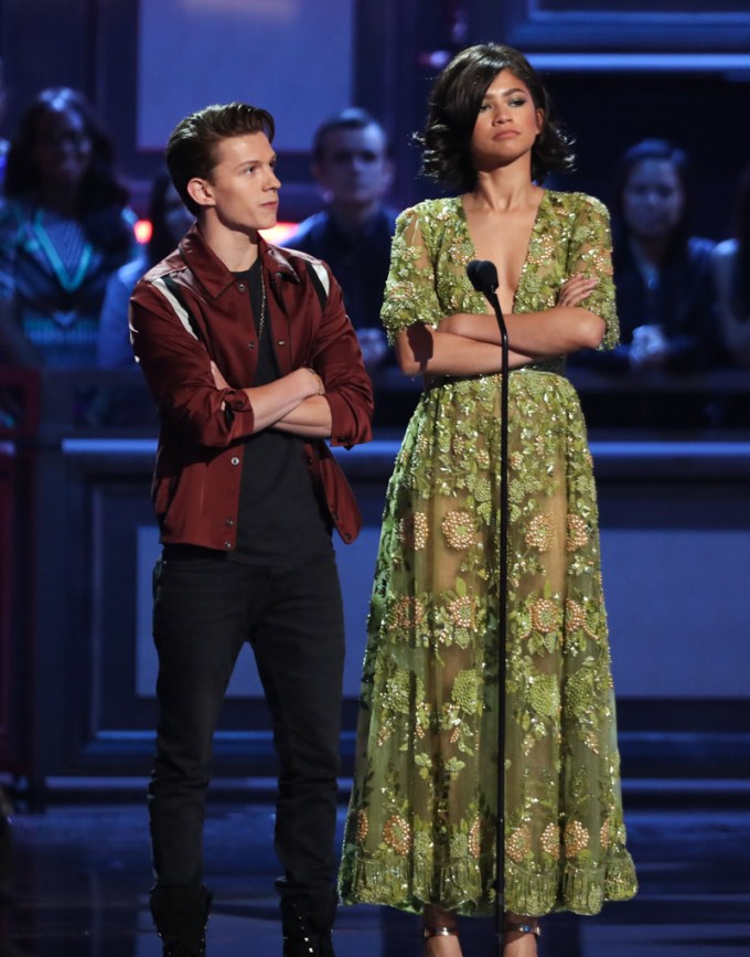 Zendaya & Tom Holland At The MTV Movie & TV Awards