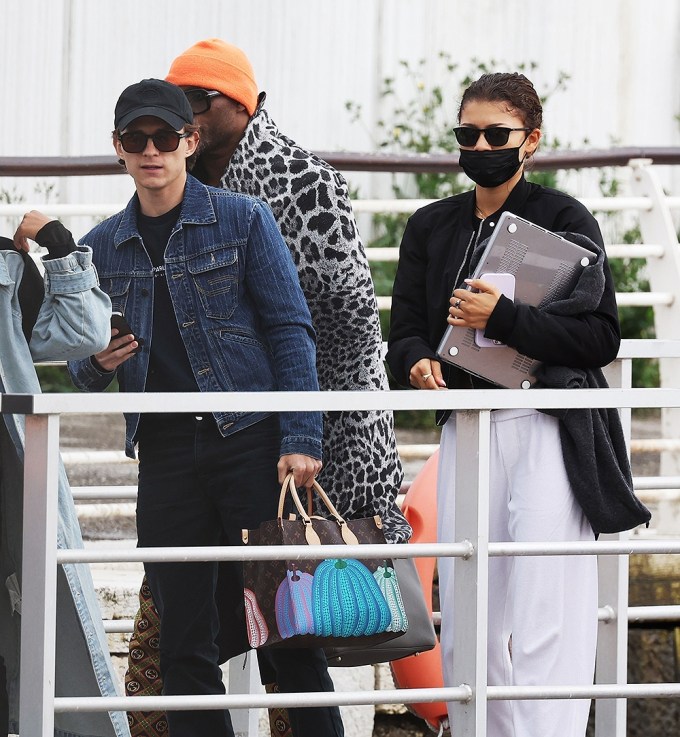 Zendaya & Tom Holland Leave Venice, Italy