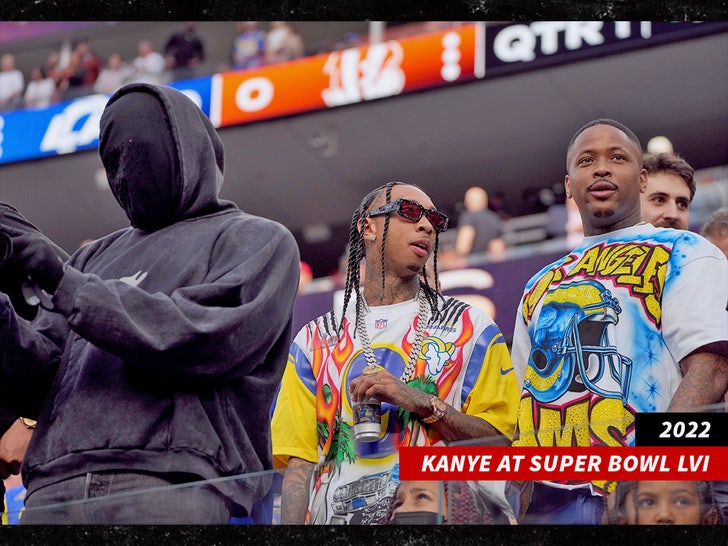 Kayne at Super Bowl lvi sub getty swip