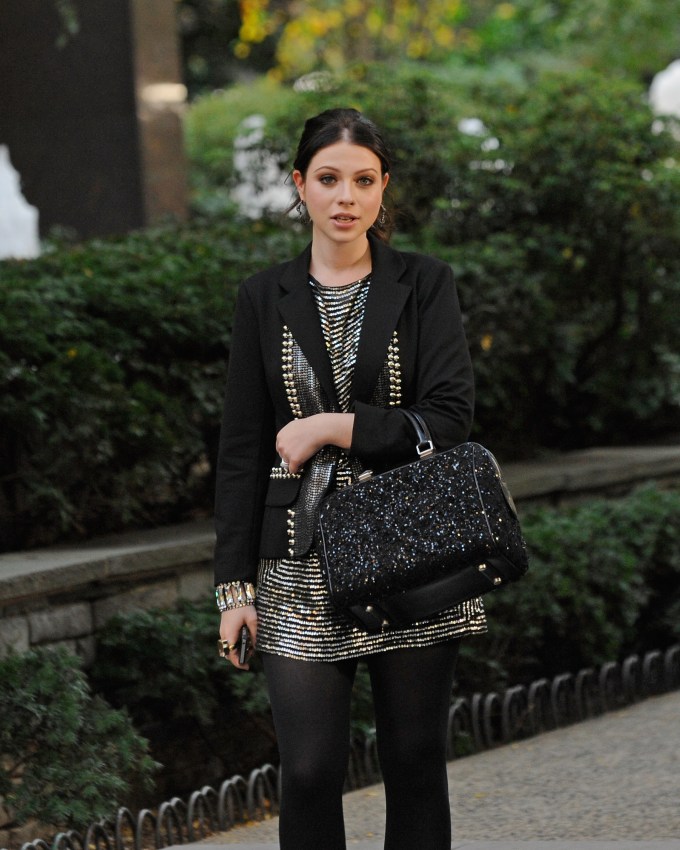 Michelle Trachtenberg on Location Filming ‘Gossip Girl’