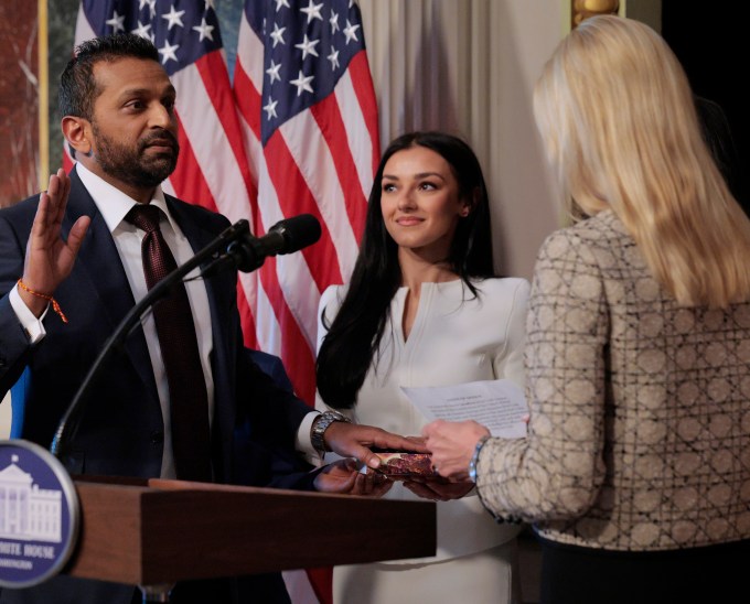 Alexis Wilkins at Kash Patel’s Swearing-in Ceremony