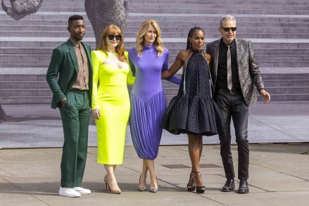 Mamoudou Athie, Bryce Dallas Howard, Laura Dern, DeWanda Wise and Jeff Goldblum
'Jurassic World: Dominion' photocall at Trafalgar Square, London, UK - 27 May 2022