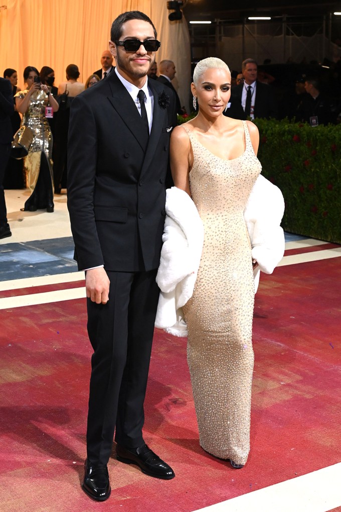 Kim Kardashian & Pete Davidson at the 2022 Met Gala