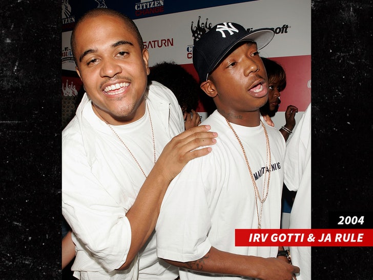 Irv Gotti and rapper Ja Rule sub getty swipe