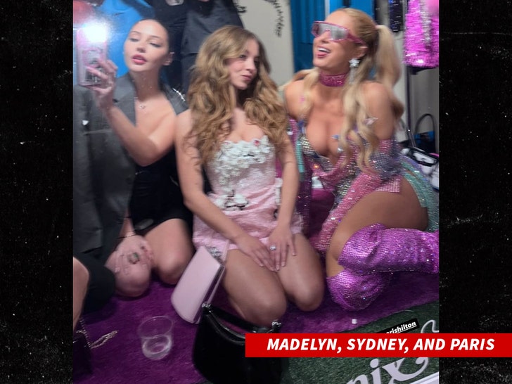 madelyn cline sydney sweeney and paris hilton birthday insta 2