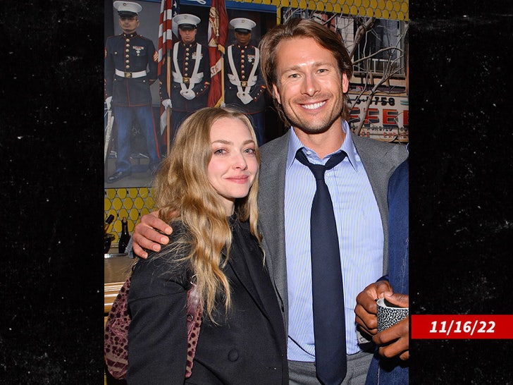 Amanda Seyfried, Glen Powell getty sub swipe