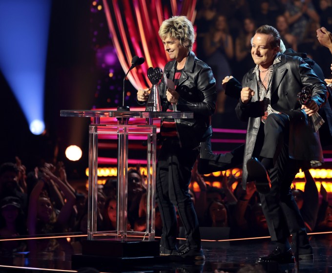 Billie Joe Armstrong and Tré Cool of Green Day